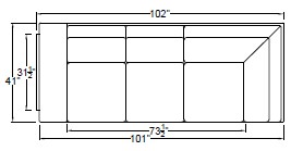Left Arm Corner Sofa