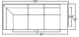Right Arm Corner Sofa